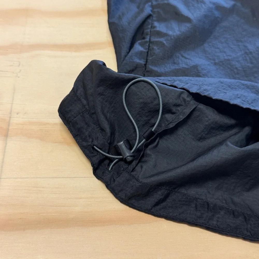 Patagonia Houdini Jacket Women's Medium Black Full Zip Hooded Windbreaker 24146